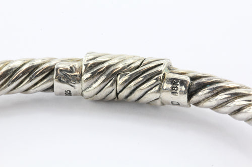Bali Designs Robert Manse Sterling Silver 18K Pearl Garnet Cable Cuff ...