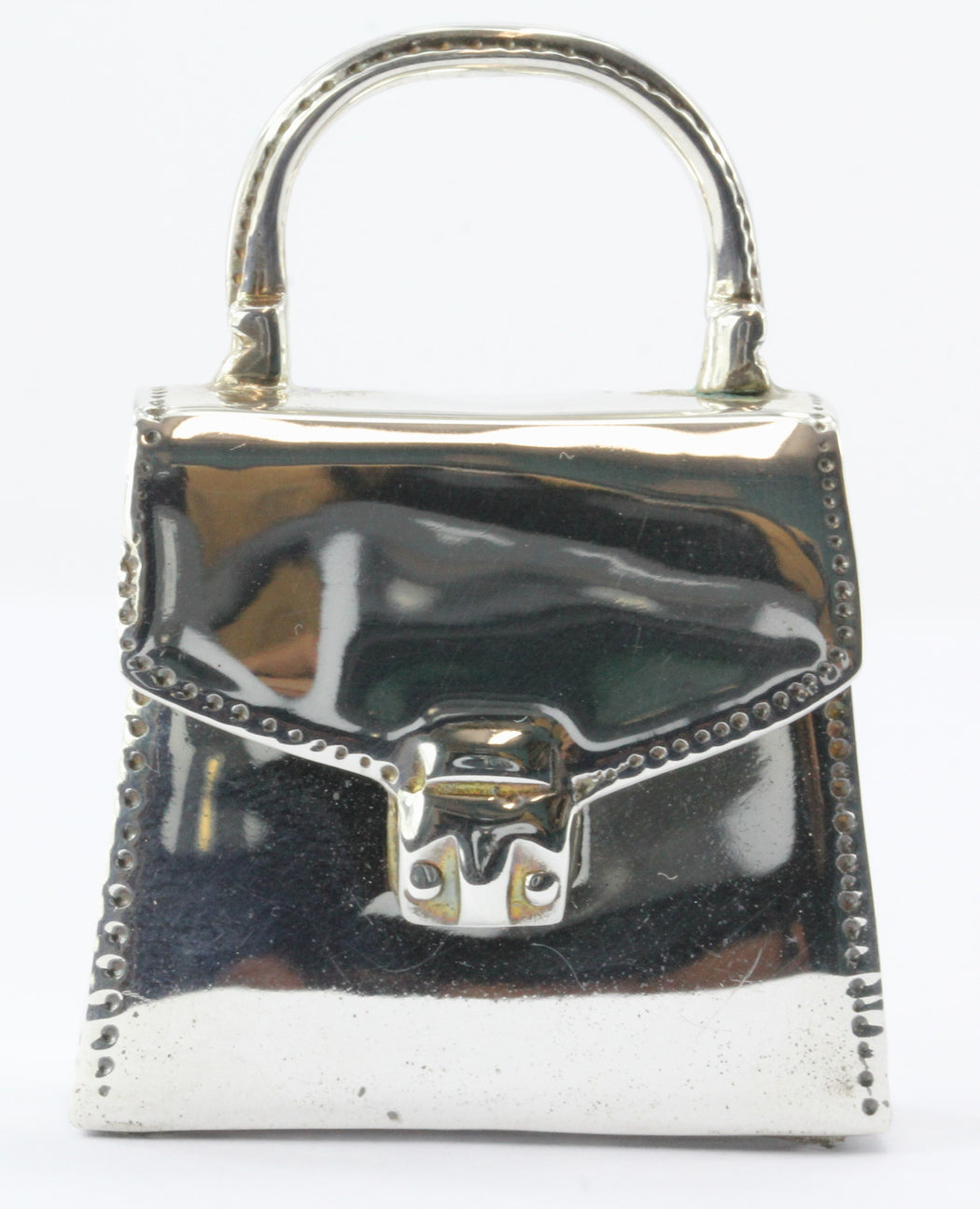 Tiffany & Co Sterling Silver Handbag Purse Pill Box Charm — Queen May