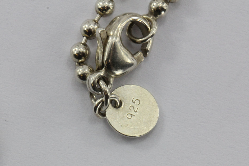 Vintage Tiffany & Co Sterling Silver & 18K Gold Heart Pendant & Neckla