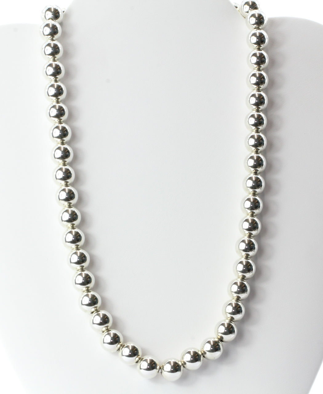 sterling silver bead necklace tiffany