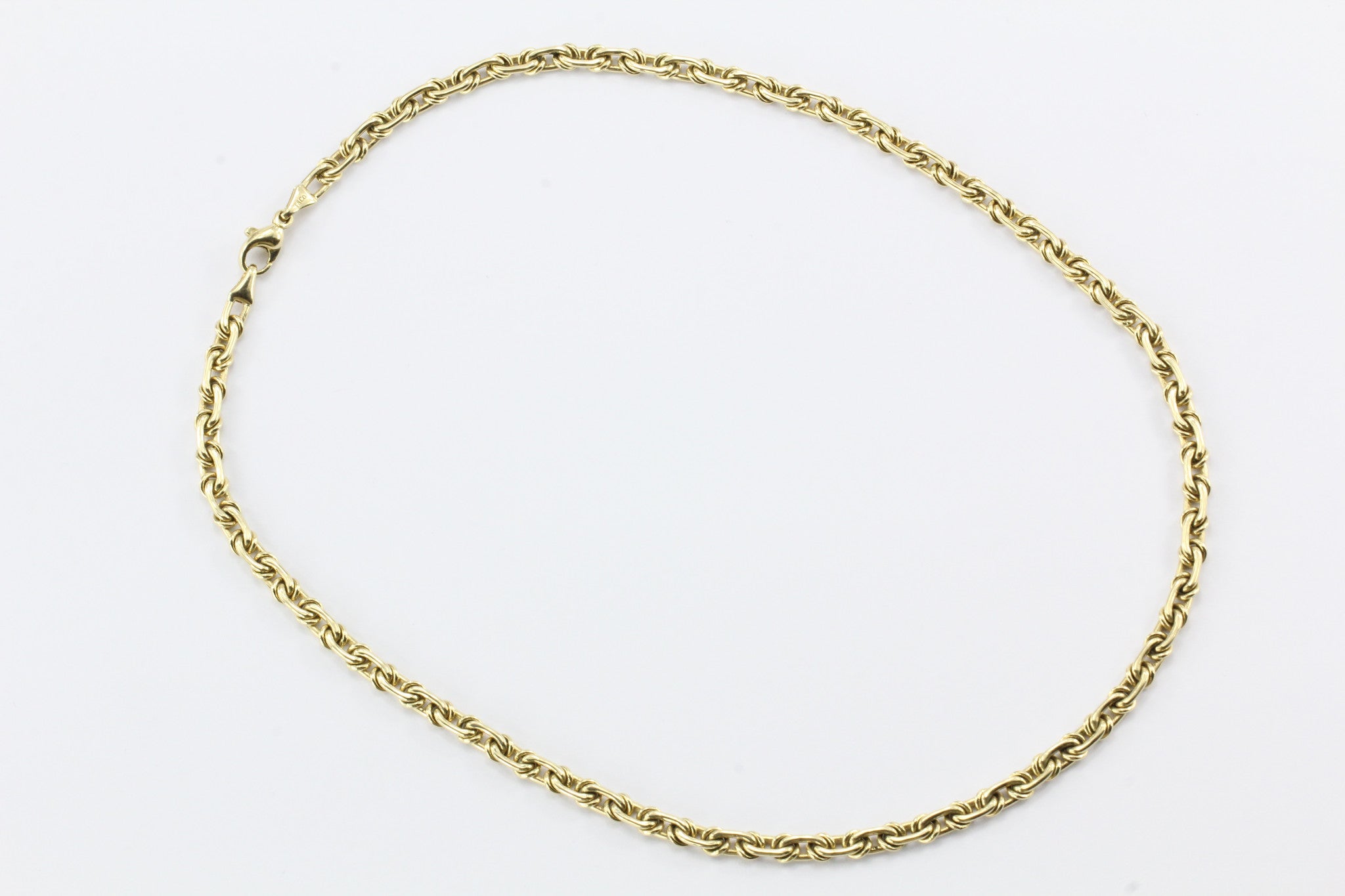 Vintage Tiffany & Co 14K Yellow Gold Chain Necklace 18