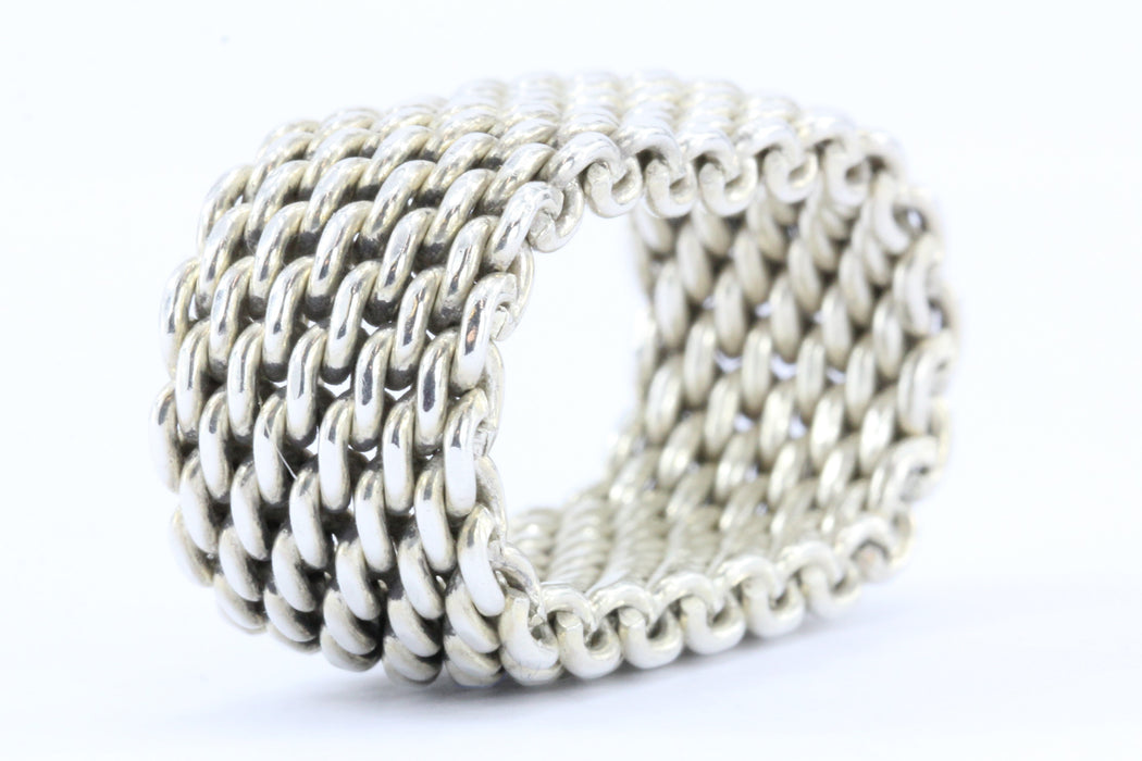 tiffany mesh ring size 9