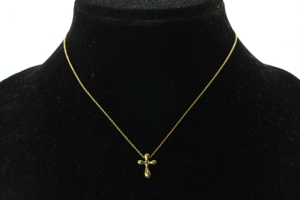 tiffany and co elsa peretti cross necklace