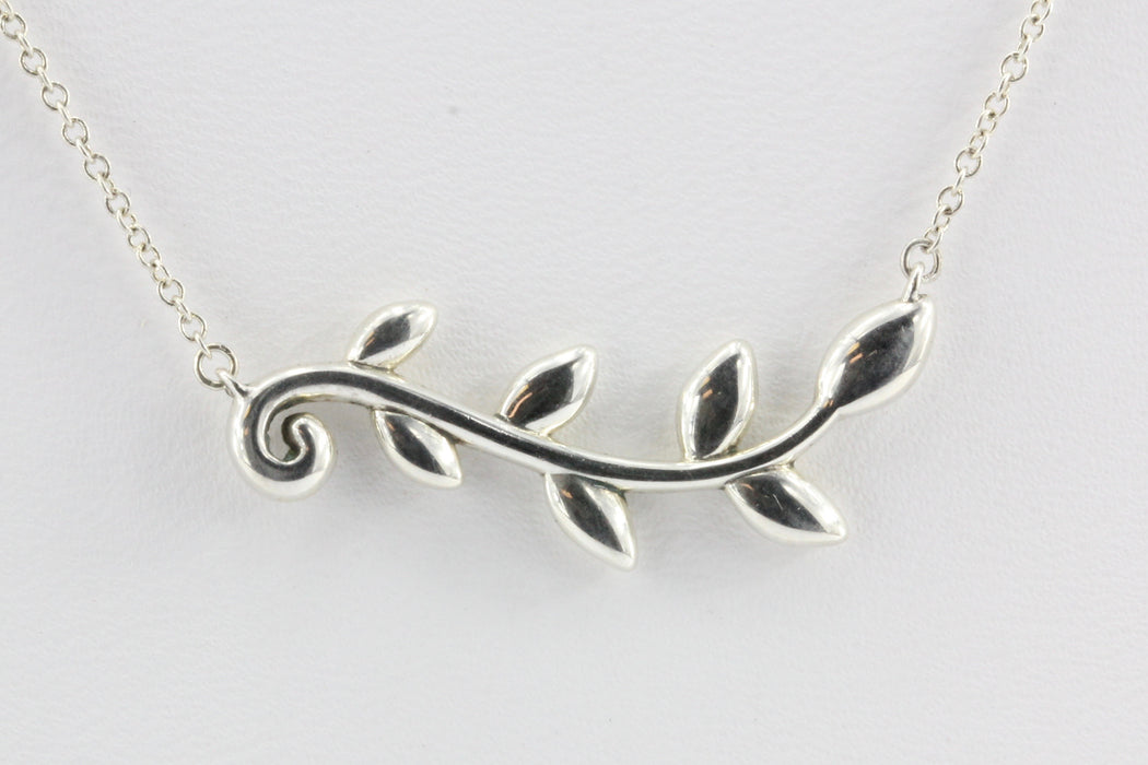 olive branch necklace tiffany