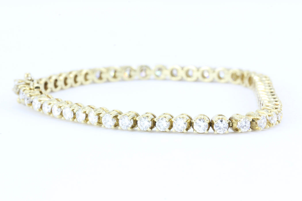 3 Carat Diamond 14K Gold Tennis Bracelet — Queen May