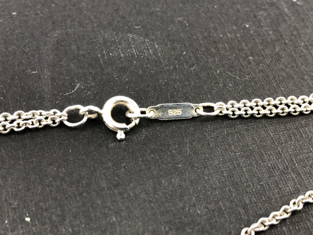 Tiffany & Co Sterling Silver Double Chain Infinity Necklace — QUEEN MAY