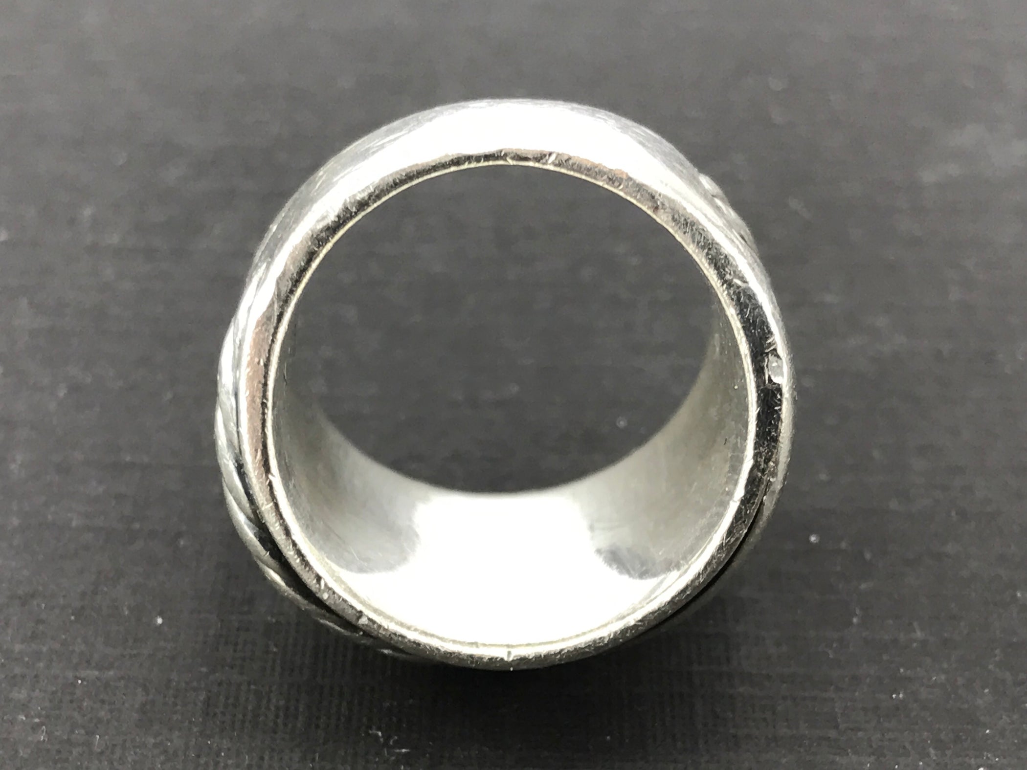David Yurman Sterling Silver 15mm Crossover Wide Band Ring Size 6.75 ...