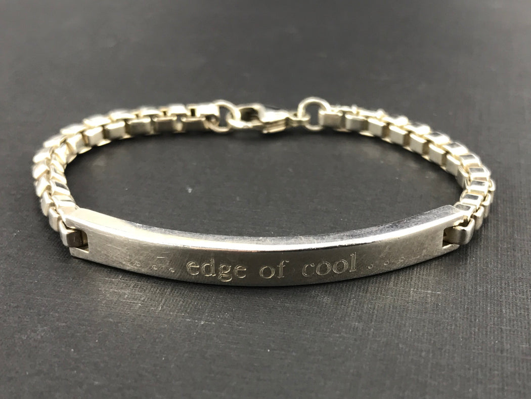 tiffany silver id bracelet