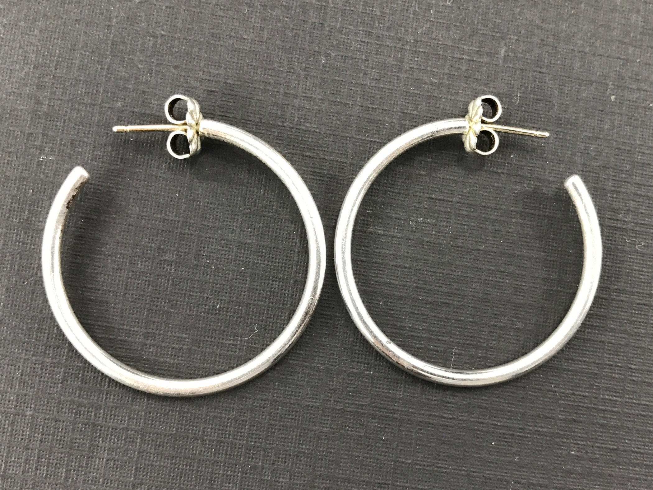 Tiffany & Co Sterling Silver 30mm Hoop Earrings — Queen May