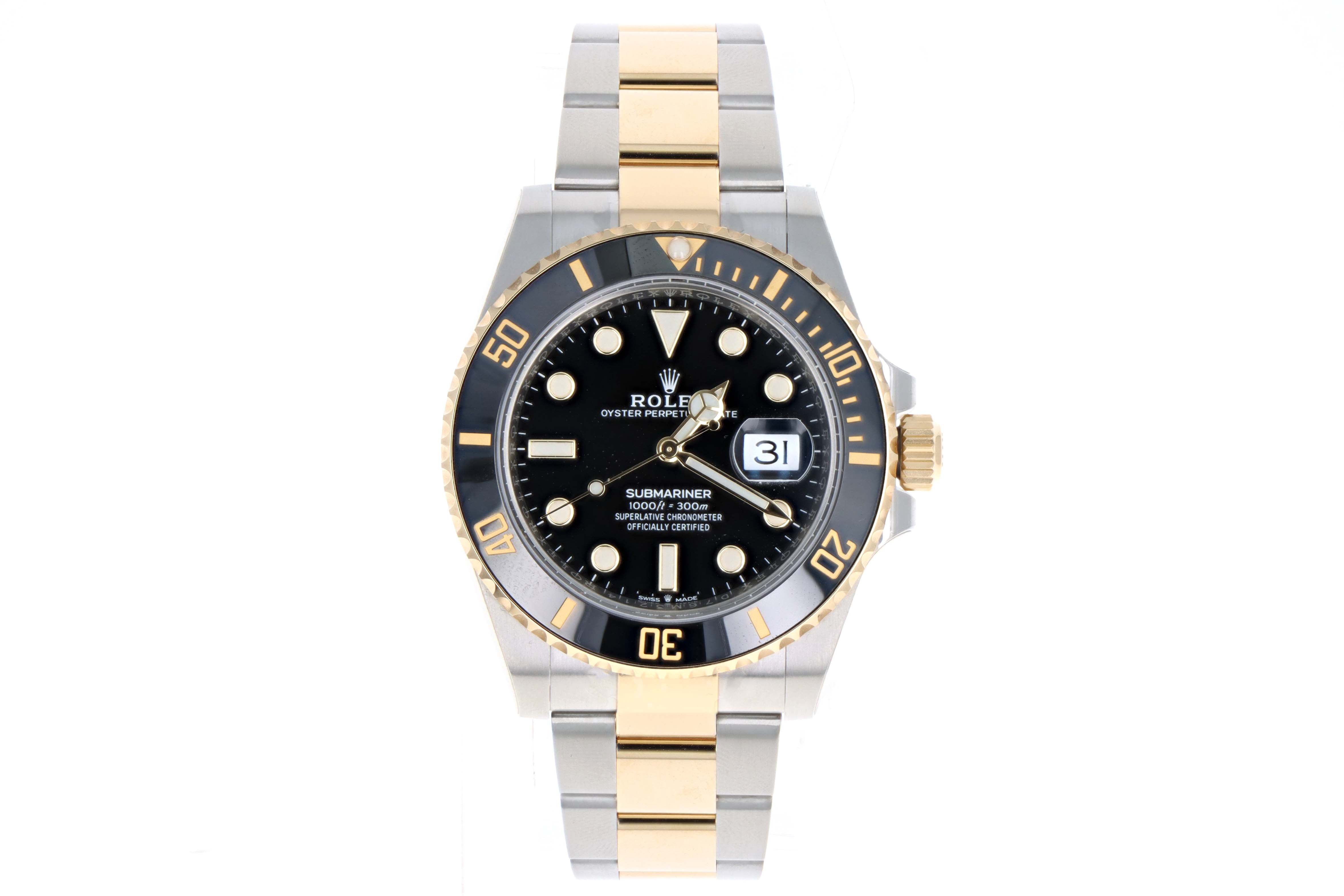 New Rolex Submariner Model 126613 Two Tone Black Dial and Bezel – QUEEN MAY
