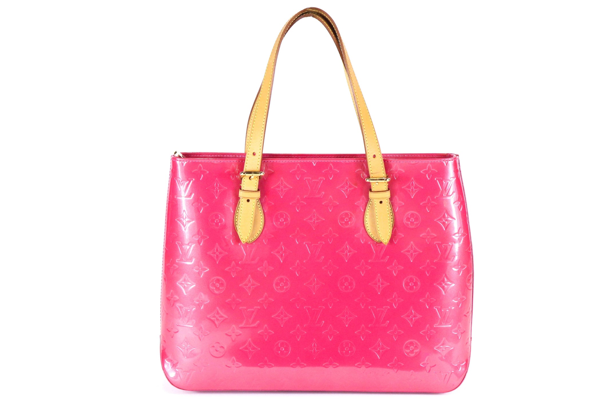 LOUIS VUITTON Vernis Pink Brentwood Tote — QUEEN MAY