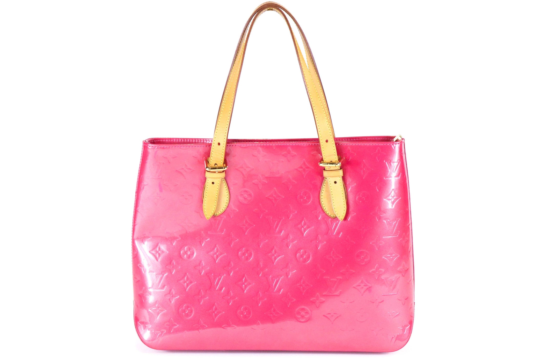 LOUIS VUITTON Vernis Pink Brentwood Tote — QUEEN MAY