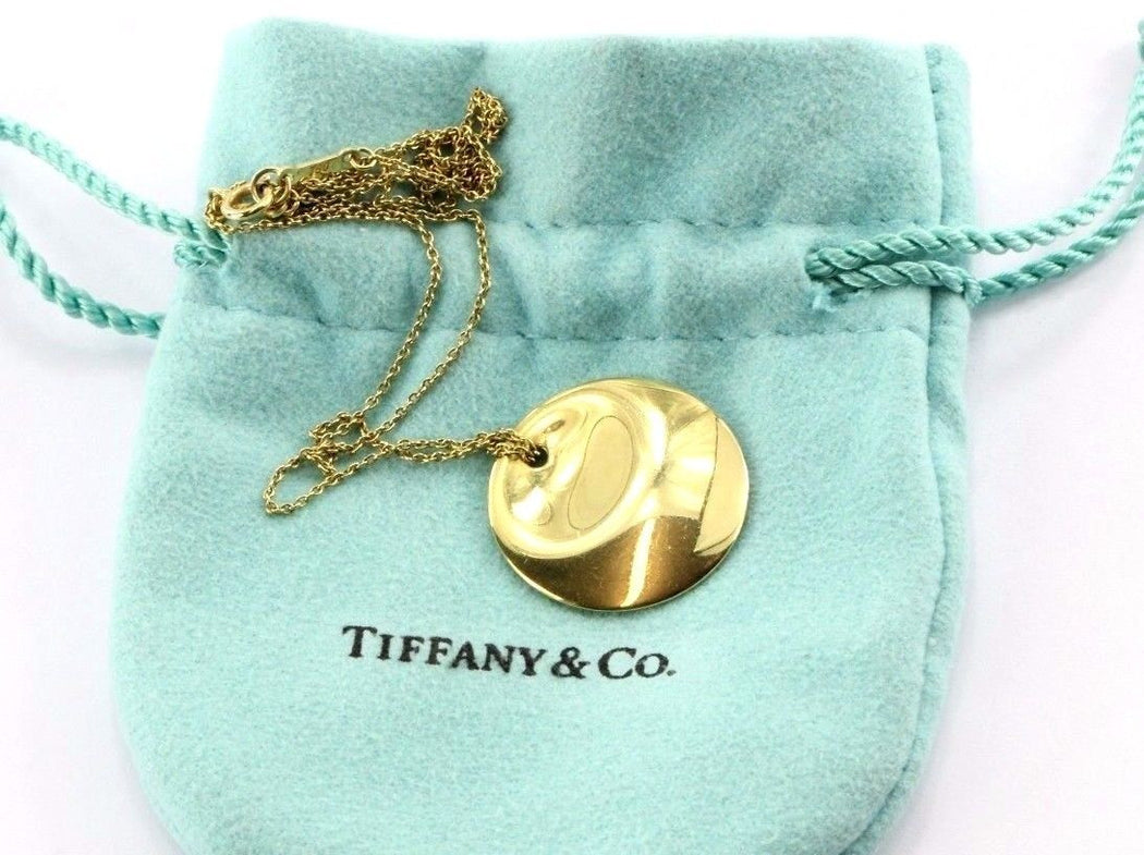tiffany and co round pendant necklace