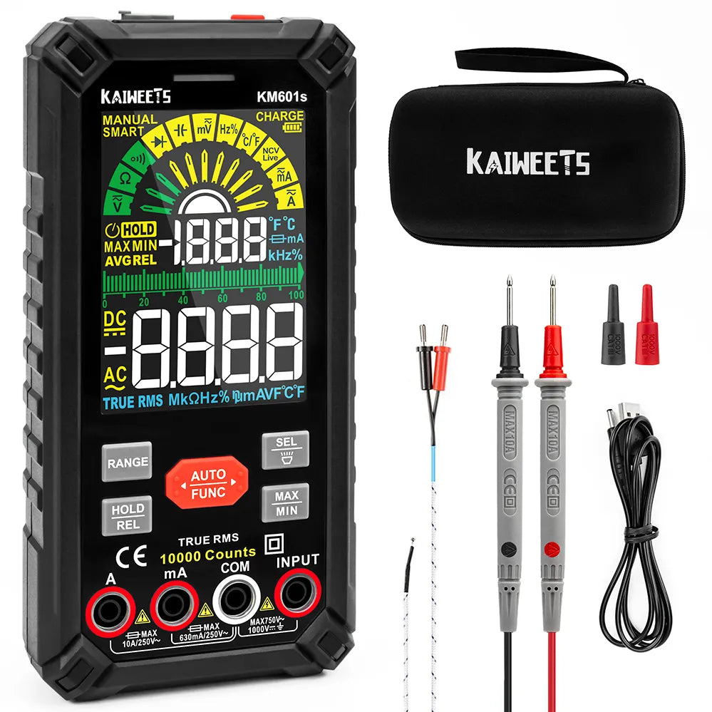 Multimètre numérique intelligent KAIWEETS KM602 - 6000 points True-RMS
