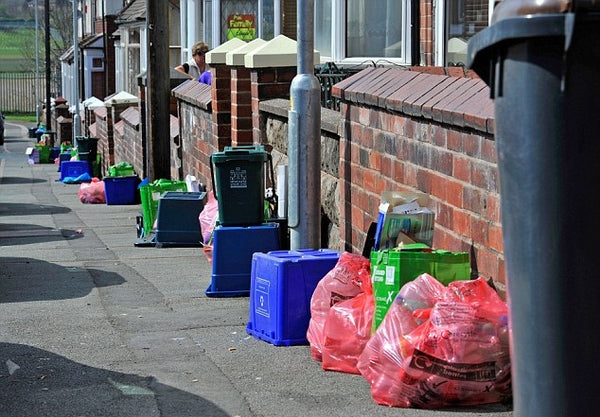 Clear and Blue Recycling Bags