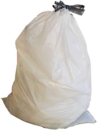 PlasticMill 100 Gallon 1.3 Mil Trash Can Liners for Outdoor, Municipal, or Township Garbage Cans, 10 Bags - Case