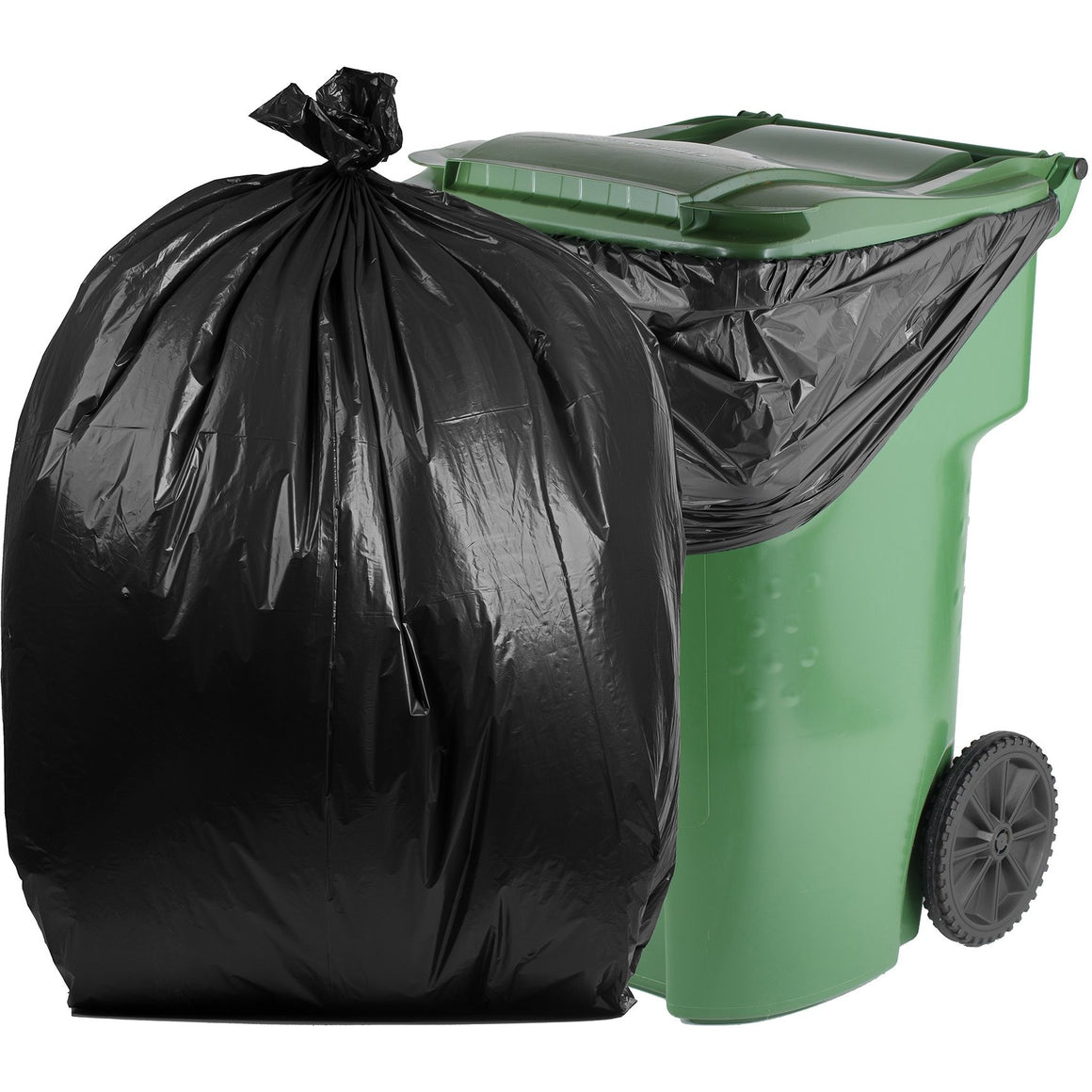 100 Gallon Black Trash Bags | Extra-Large Black Trash Bags – PlasticMill