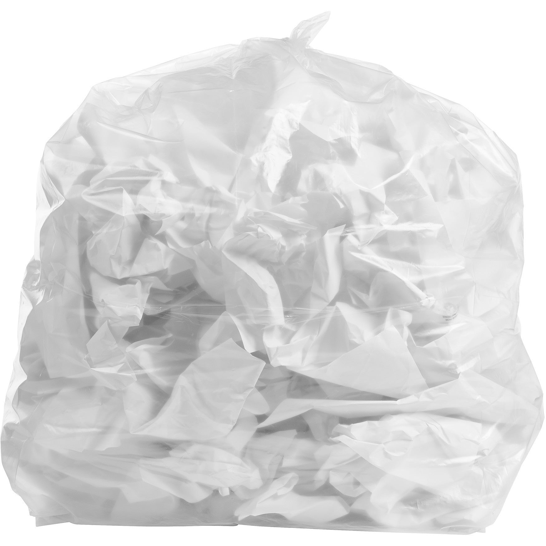 5 Gallon Garbage Bags, Drawstring: White, 1 mil, 17x20, 200 Bags.