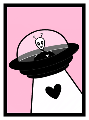 Heart Invader Alien