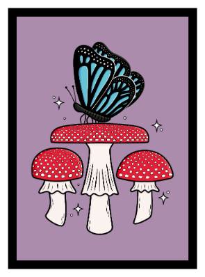 Mushroom Pals Butterfly