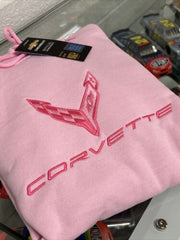 C8 Corvette Pink Ladies Hoodie Sweatshirt