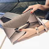 Envelope Handbag Women's Leather Fashion Multifunction Designer Bag Women's Shoulder Evening Clutch Wallet Accrossbody Z085