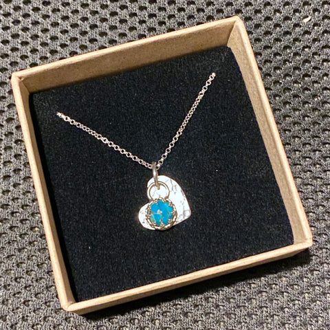 Bespoke Turquoise Heart Necklace
