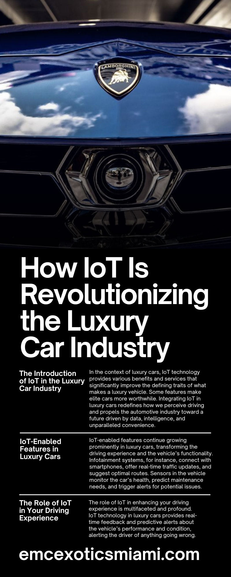 How IoT Is Revolutionizing the Luxury Car Industry