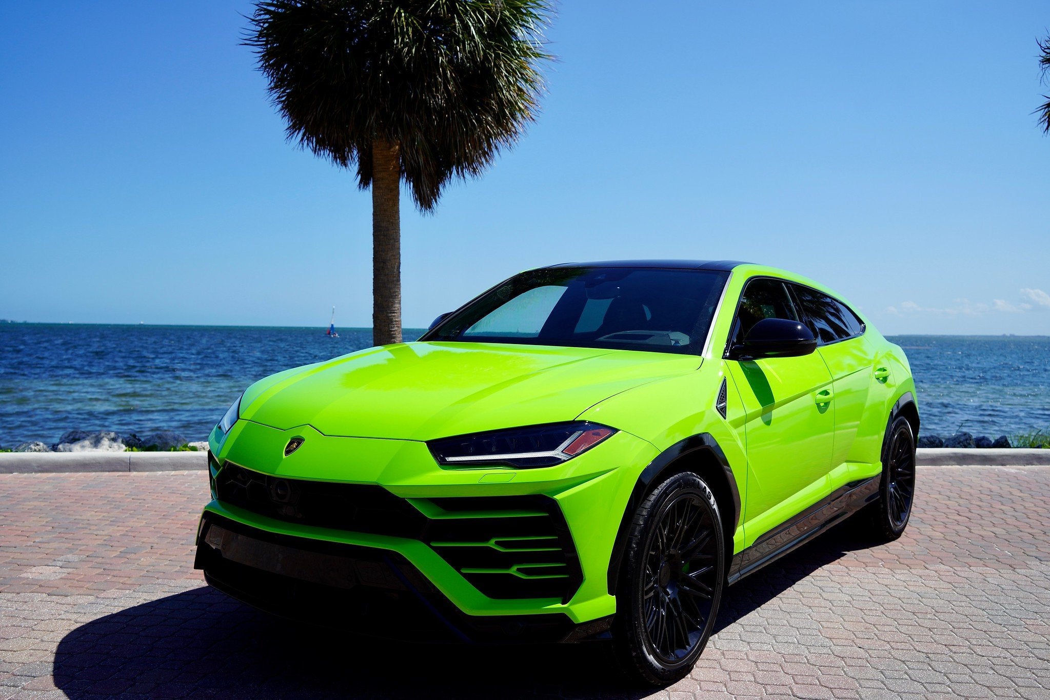 Green 2022 Lamborghini Urus for Rent | EMC Rentals