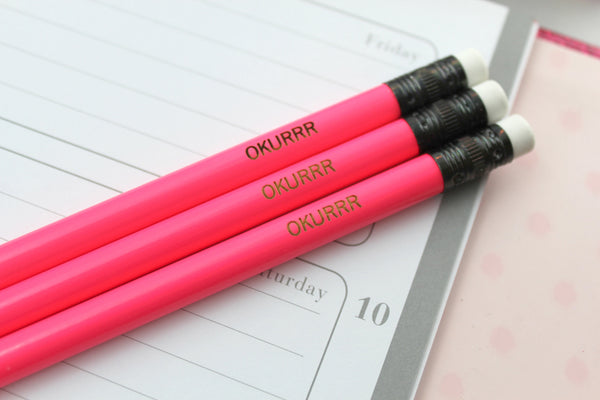 Contrasting Pencil Set: Pink - Luwians