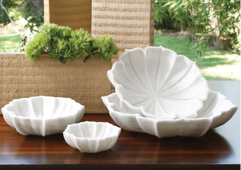 Marble Petal Bowl Collection