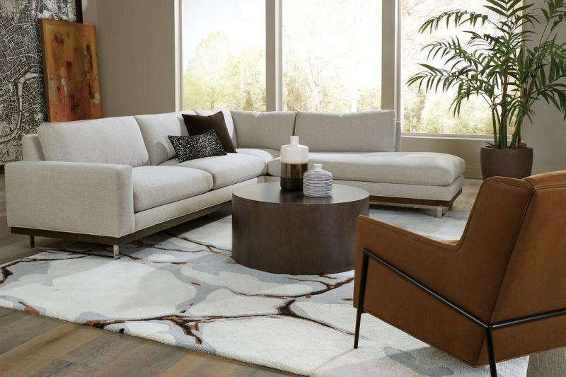 Nicely arranged living room furniture