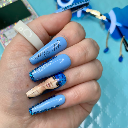 Brown Louis Vuitton Cardi B Press On Nails - Nail & Bail - Best Press On  Nails