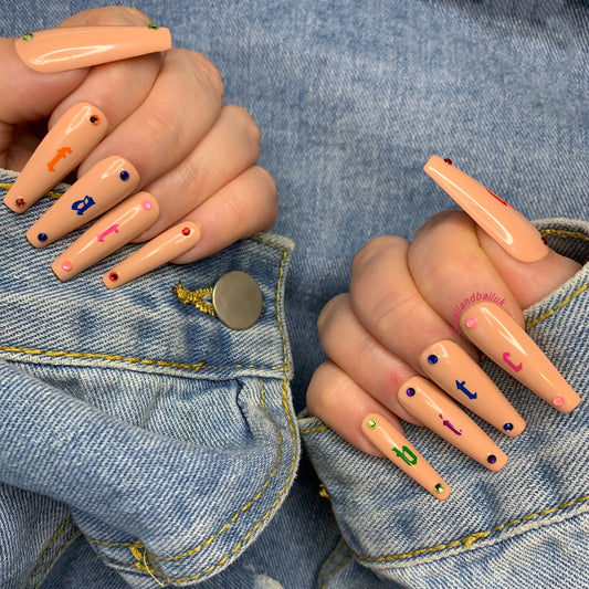 Brown Louis Vuitton Cardi B Press On Nails - Nail & Bail - Best Press On  Nails