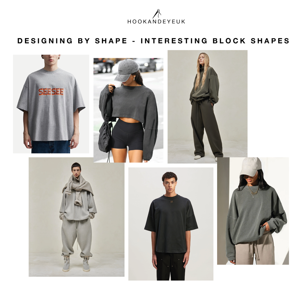 Interesting block shapes for clothing