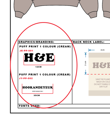 Tech packs graphic application types