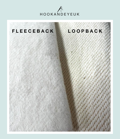Sweatshirting fabrics - loopback vs fleeceback