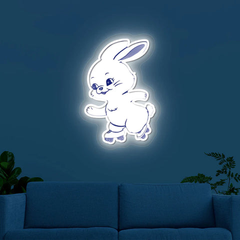 Newjeans Bunny UV Print Neon Sign