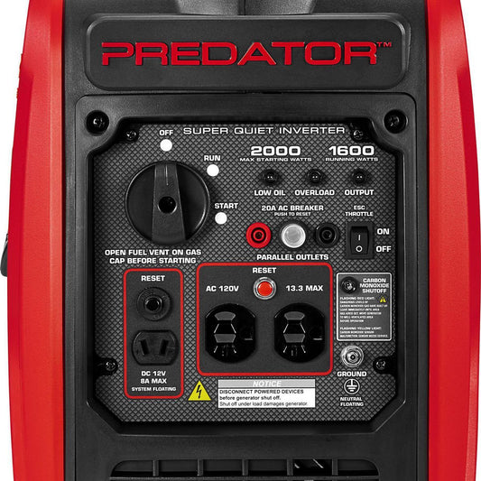 Predator 3500 Watt SUPER QUIET Inverter Generator With CO SECURE – Tech  Factory USA
