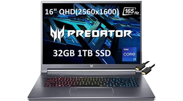 vr ready laptop acer predator