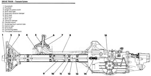 Tubo de torsión Porsche 944