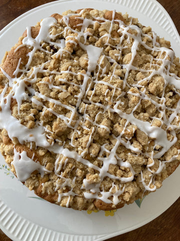 Classic Streusel Cake with Janie's Mill Frederick White Wheat Flour