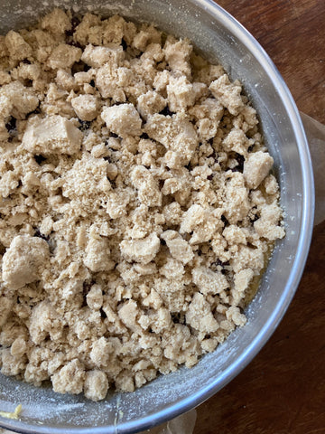 Classic Streusel Cake with Janie's Mill Frederick White Wheat Flour