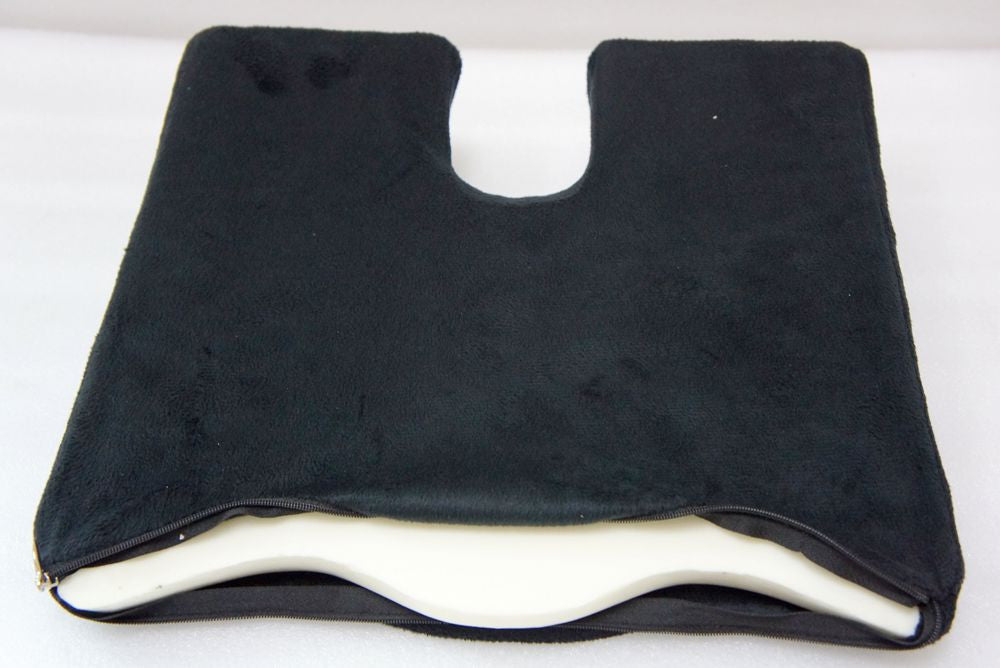 2 Extra Firm Wedge Seat Cushion & Back Support Pad for Car