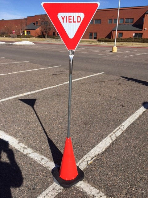 Portable Yield Sign Item 165 Student Driver Products