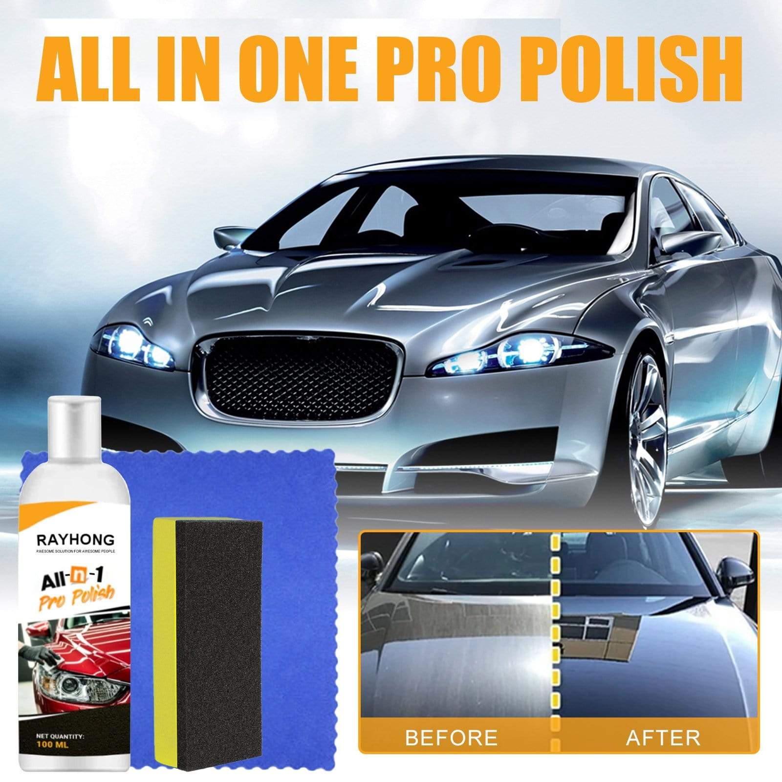 Rayhong All In One Pro Polish Car coating agent flooding paint surfac ...