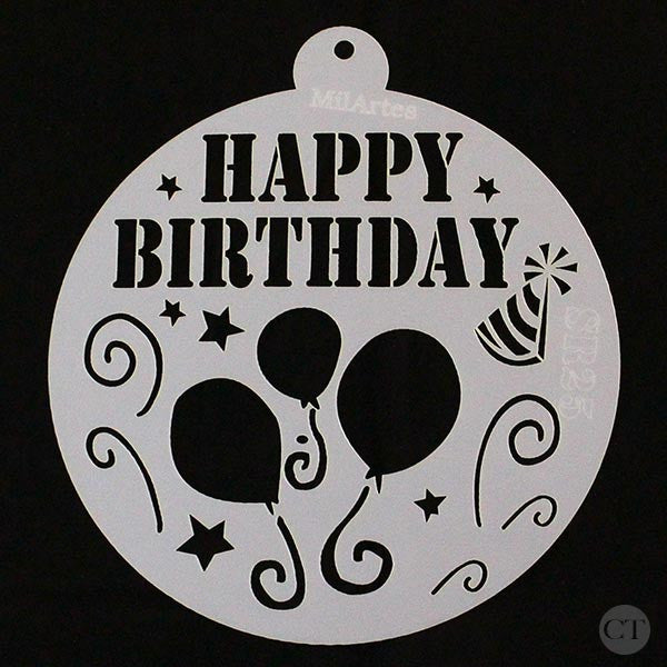 Free Printable Happy Birthday Stencil