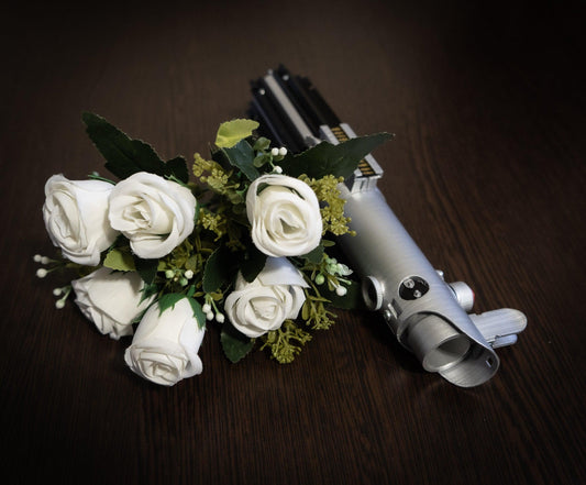Star Wars Inspired Obi-Wani's Lightsaber Bridal Bouquet Holder - Crealandia