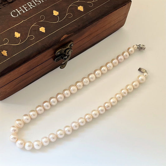 Big White Pearl Necklace - CherishBox