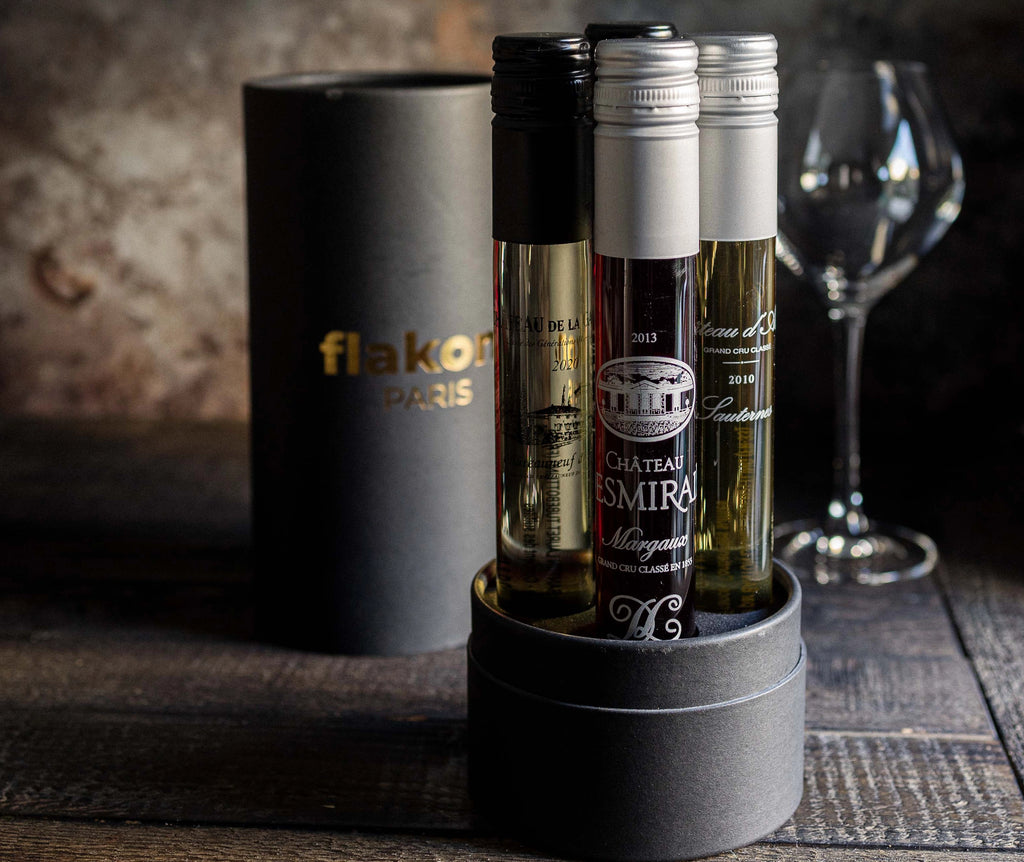 legendary wine flakon box gift idea to offer to taste